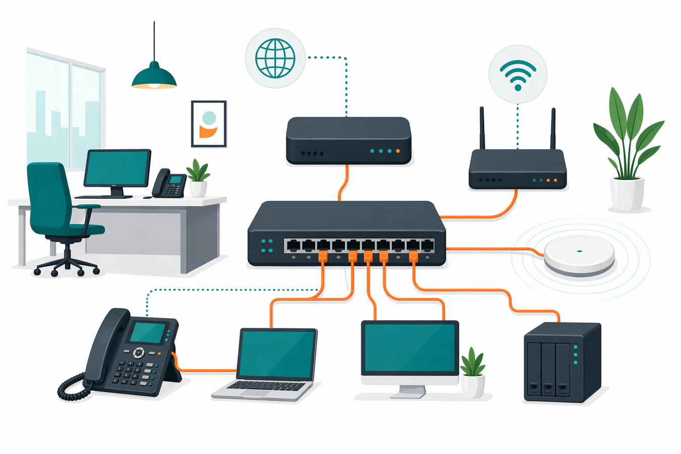 Business network design and installation — LAN, WAN and wireless